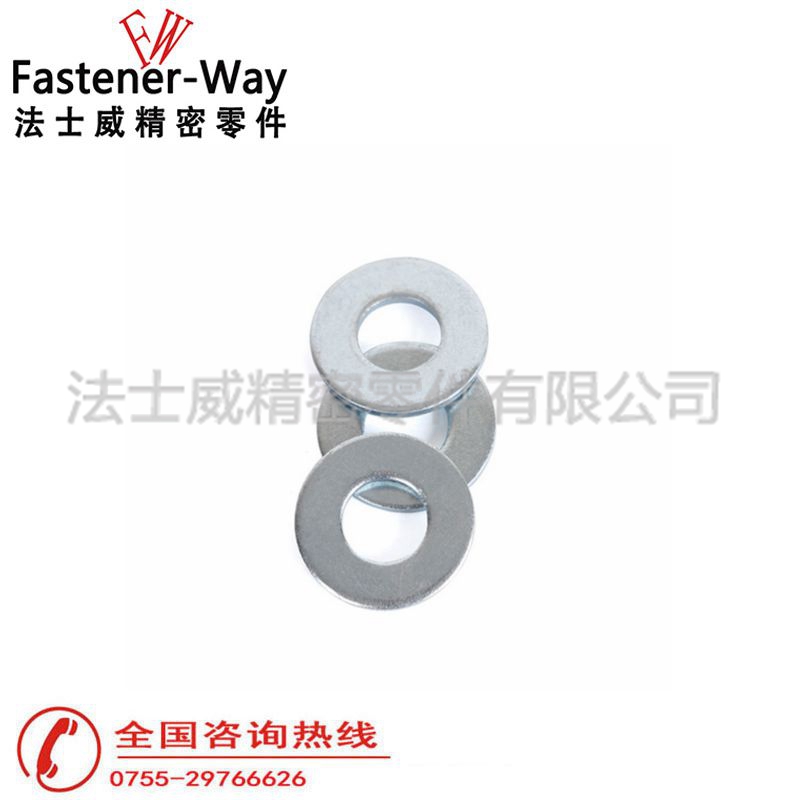 DIN9021碳鋼鍍鋅大平墊片 加大平墊圈1