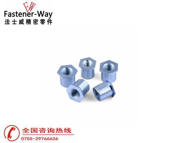 SO-M5-25碳鋼鍍鋅通孔壓鉚螺母柱1 SO-M5-25碳鋼鍍鋅通孔壓鉚螺母柱1